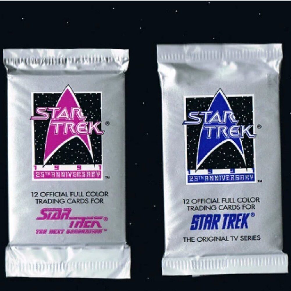 1991 Star Trek 25th Anniversary Series Collector Cards. Three Packs! (3)